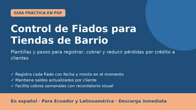 Control de Fiados para Tiendas de Barrio