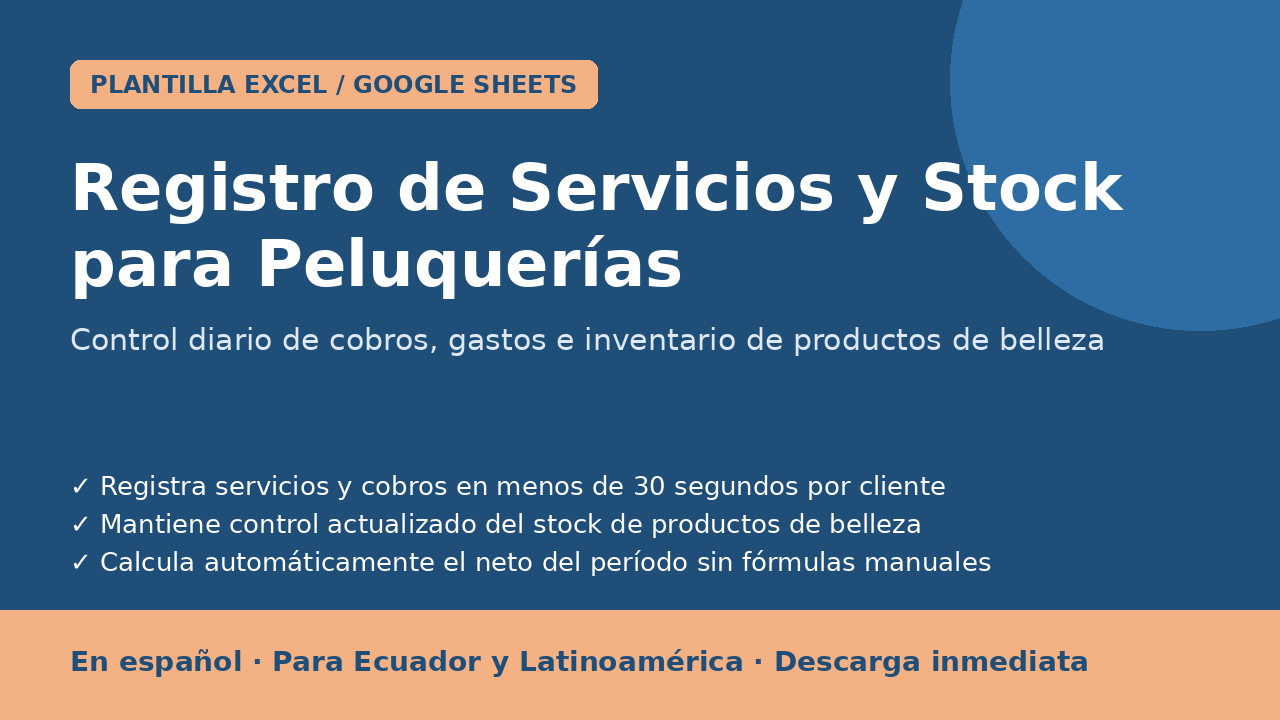 Portada: Registro de Servicios y Stock para Peluquerías